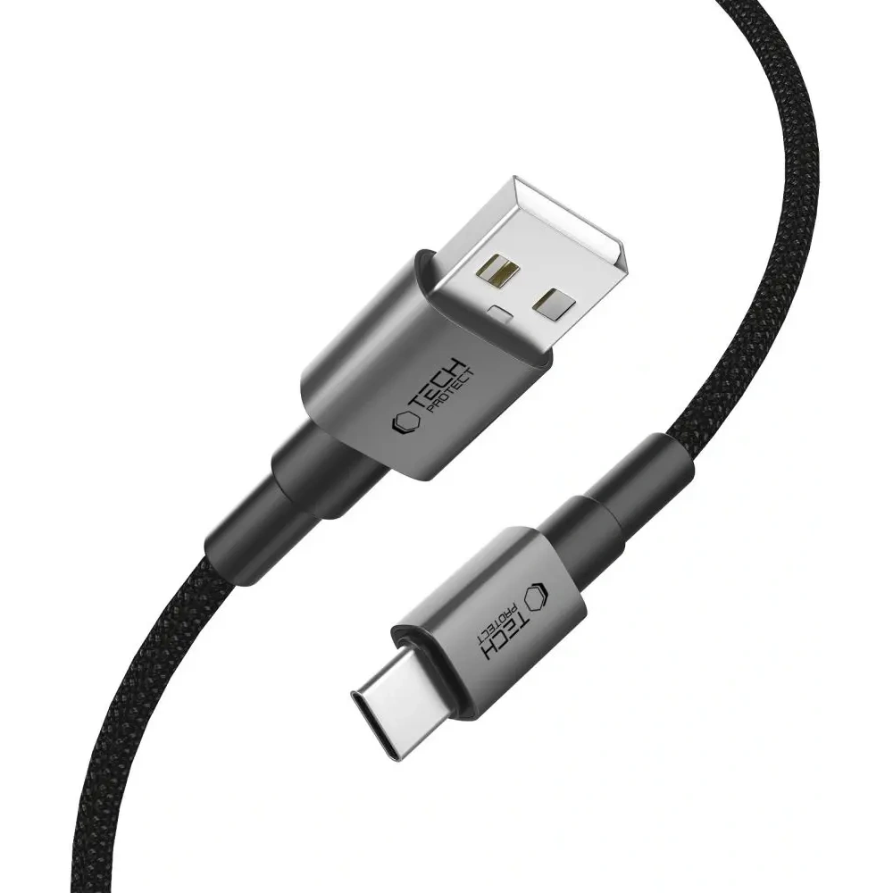 Hurtownia GSM - Tech-Protect Ultraboost DNA USB-A / USB-C Kabel 15W/3A 100cm Eisen Grau - THP3703 - {ean13} - Hurt