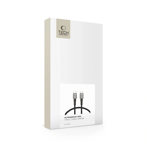 Kabel Tech-Protect Ultraboost DNA USB-C / USB-C Cable PD60W/3A 25cm Iron Grey