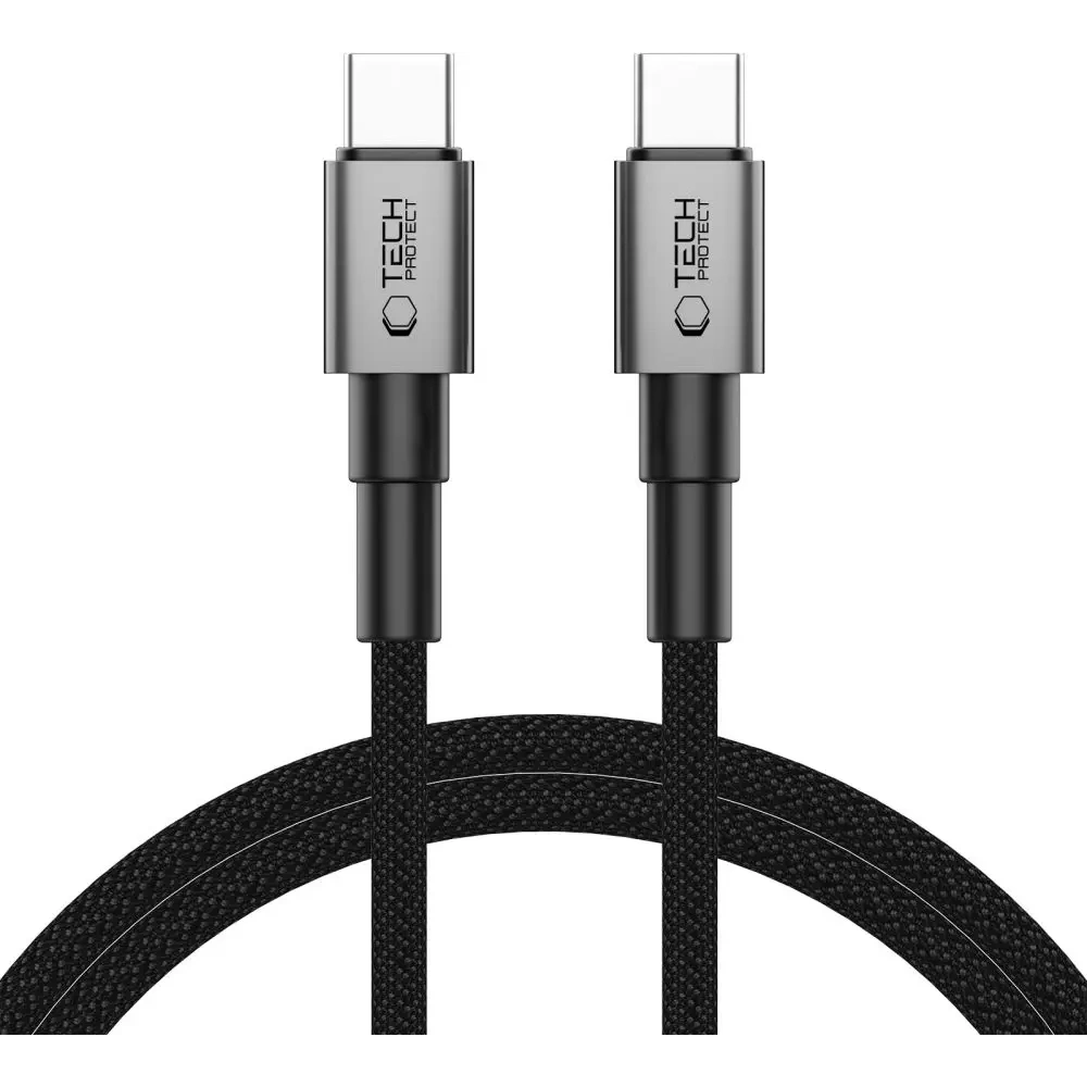 Hurtownia GSM - Tech-Protect Ultraboost DNA USB-C / USB-C Kábel PD60W/3A 100cm Vas Szürke - THP3706 - {ean13} - Hurt