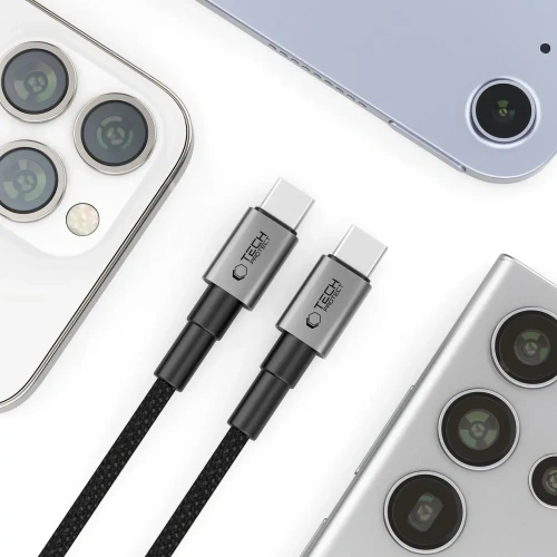 Kabel Tech-Protect Ultraboost DNA USB-C / USB-C Cable PD100W/5A 50cm Iron Grey