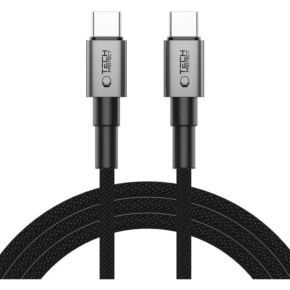 Hurtownia GSM - Tech-Protect Ultraboost DNA USB-C / USB-C Kábel PD100W/5A 200cm Vas Szürke - THP3710 - {ean13} - Hurt