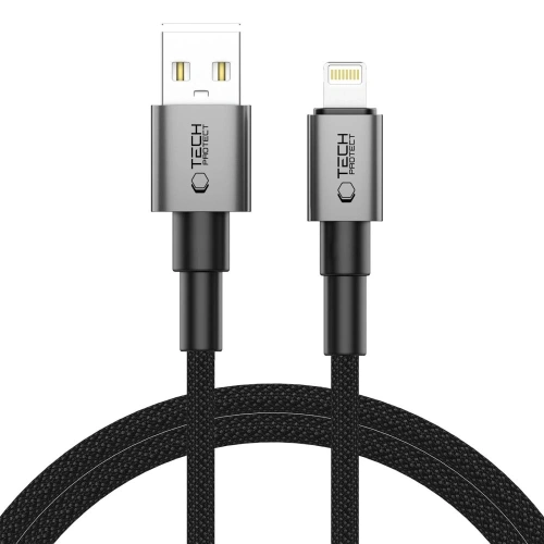 Kabel Tech-Protect Ultraboost DNA USB-A / Lightning Cable 15W/2.4A 100cm Iron Grey