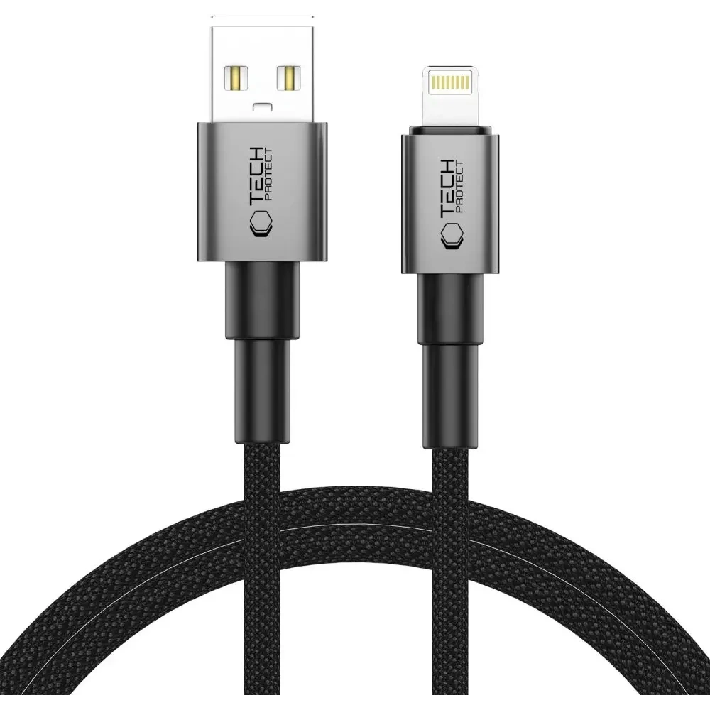Hurtownia GSM - Tech-Protect Ultraboost DNA USB-A / Lightning Kabel 15W/2.4A 100cm Eisen Grau - THP3711 - {ean13} - Hurt