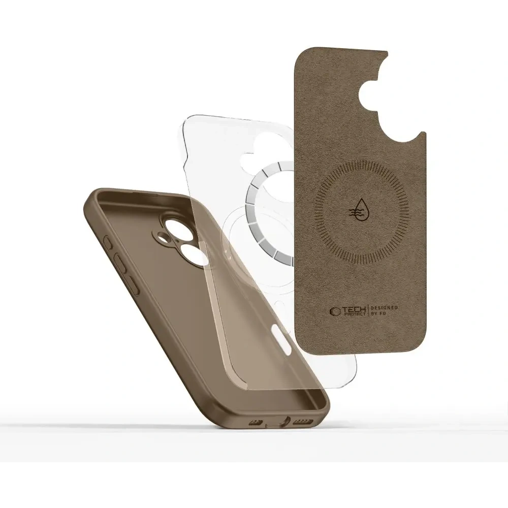 Hurtownia GSM - Tech-Protect Silicon lichid MagSafe Apple iPhone 16 Maro Ciocolată - THP3712 - {ean13} - Hurt