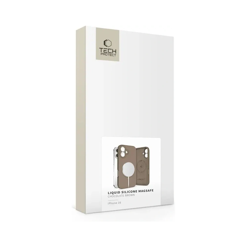 Wholesale Tech-Protect Liquid Silicone MagSafe Apple iPhone 16 Chocolate Brown - THP3712 - {ean13} - Hurt