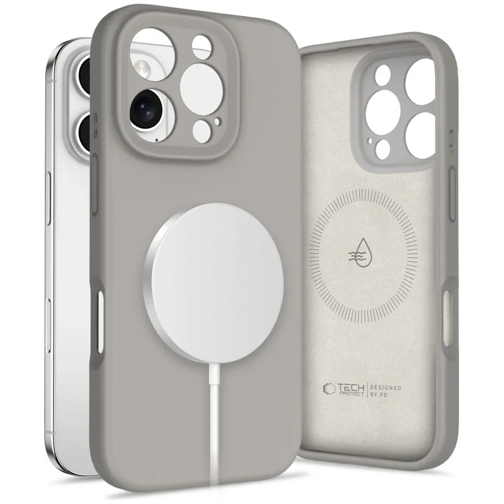 Hurtownia GSM - Tech-Protect Silicon Lichid MagSafe Apple iPhone 16 Pro Max Gri Stâncă - THP3713 - {ean13} - Hurt