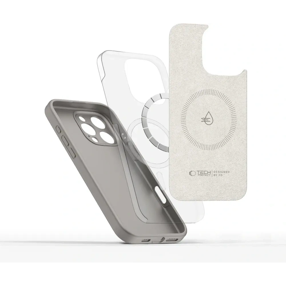 Hurtownia GSM - Tech-Protect Folyékony Szilikon MagSafe Apple iPhone 16 Pro Max Kőszürke - THP3713 - {ean13} - Hurt