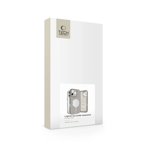 Etui Tech-Protect Liquid Silicone MagSafe Apple iPhone 16 Pro Max Stone Grey