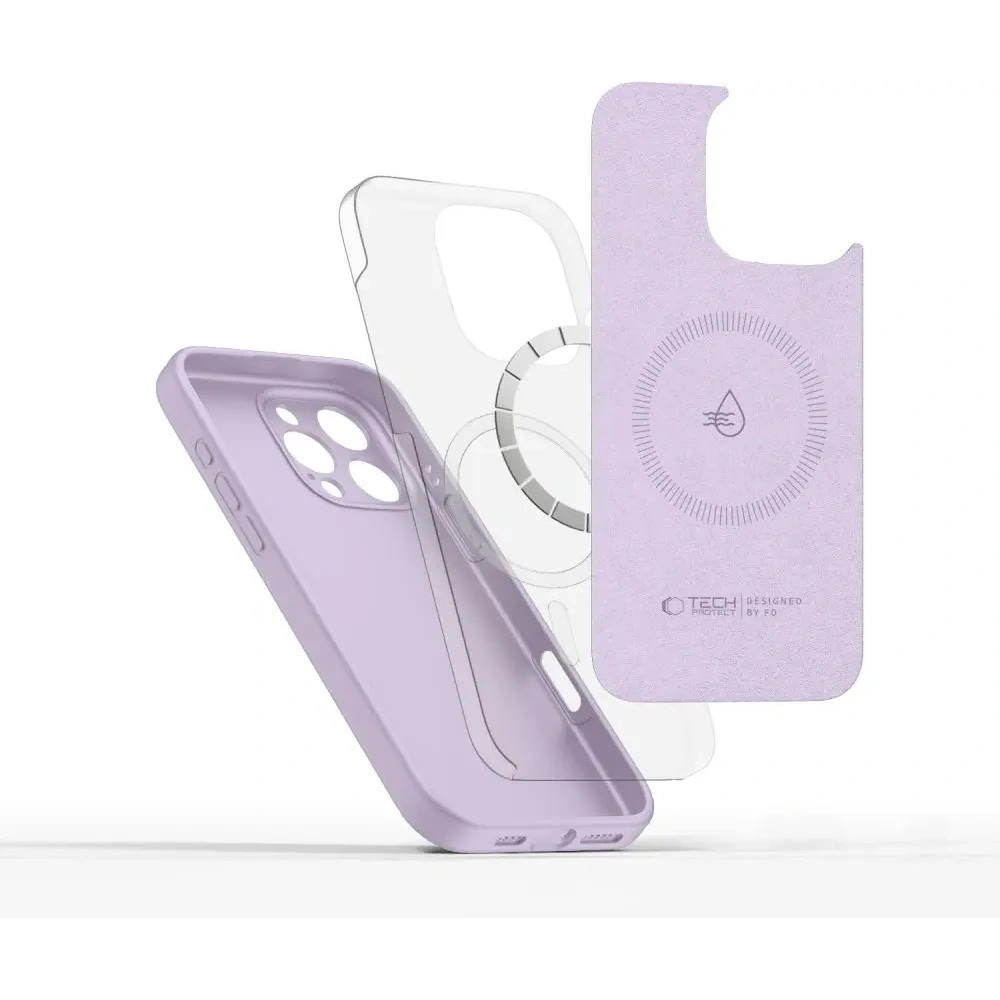 Hurtownia GSM - Tech-Protect Folyékony Szilikon MagSafe Apple iPhone 16 Pro Max Mályva - THP3714 - {ean13} - Hurt