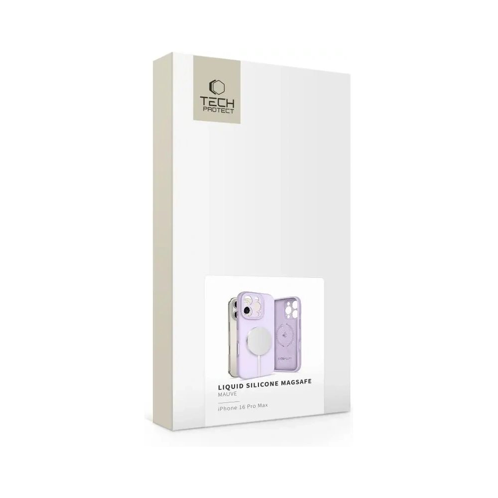 Hurtownia GSM - Tech-Protect Folyékony Szilikon MagSafe Apple iPhone 16 Pro Max Mályva - THP3714 - {ean13} - Hurt