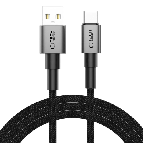 Kabel Tech-Protect Ultraboost DNA USB-A / USB-C Cable 15W/3A 200cm Iron Grey