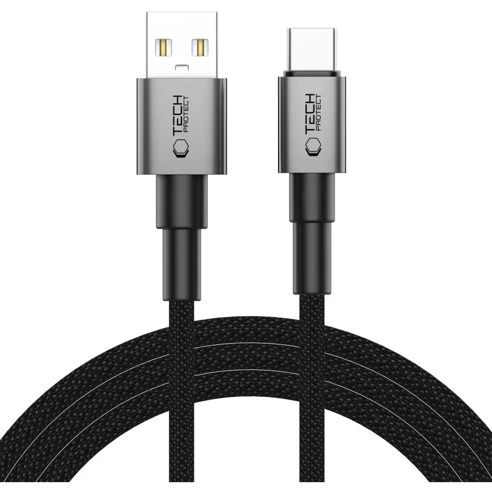 Hurtownia GSM - Tech-Protect Ultraboost DNA USB-A / USB-C Kabel 15W/3A 200cm Eisen Grau - THP3715 - {ean13} - Hurt