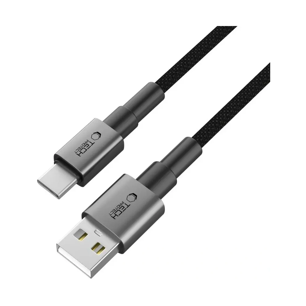 Hurtownia GSM - Tech-Protect Ultraboost DNA USB-A / USB-C Kabel 15W/3A 200cm Eisen Grau - THP3715 - {ean13} - Hurt