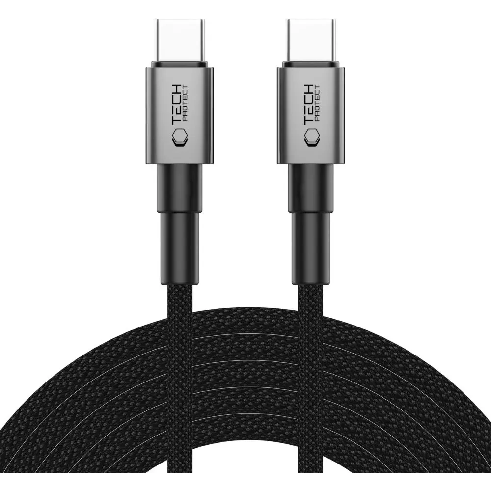 Hurtownia GSM - Tech-Protect Ultraboost DNA USB-C / USB-C Kábel PD60W/3A 300cm Vas Szürke - THP3716 - {ean13} - Hurt