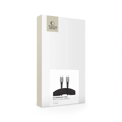 Kabel Tech-Protect Ultraboost DNA USB-C / USB-C Cable PD60W/3A 300cm Iron Grey