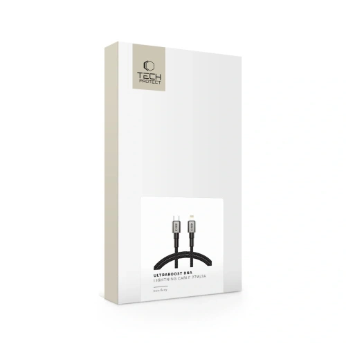 Kabel Tech-Protect Ultraboost DNA USB-C / Lightning Cable PD27W/3A 100cm Iron Grey