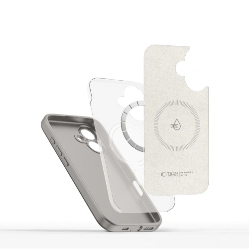 Etui Tech-Protect Liquid Silicone MagSafe Apple iPhone 16 Stone Grey
