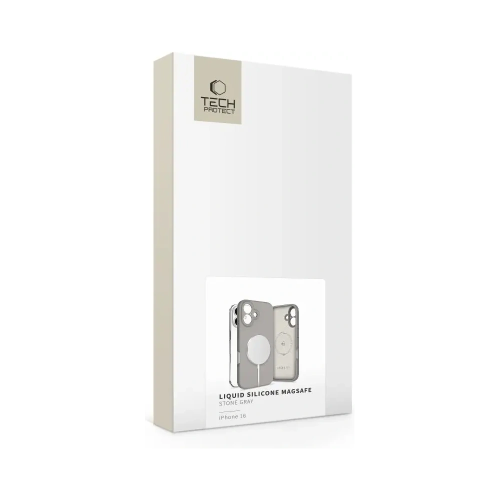 Hurtownia GSM - Tech-Protect Silicon Liquid MagSafe Apple iPhone 16 Gri Piatră - THP3720 - {ean13} - Hurt