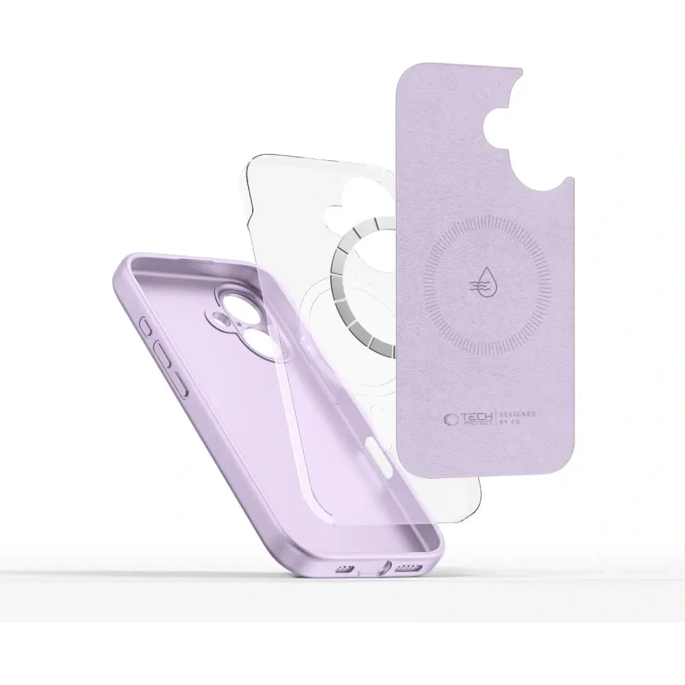 Hurtownia GSM - Etui Tech-Protect Liquid Silicone MagSafe Apple iPhone 16 Mauve - THP3721 - {ean13} - Hurt