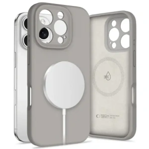 Hurtownia GSM - Etui Tech-Protect Liquid Silicone MagSafe Apple iPhone 16 Pro Stone Grey - THP3724 - {ean13} - Hurt