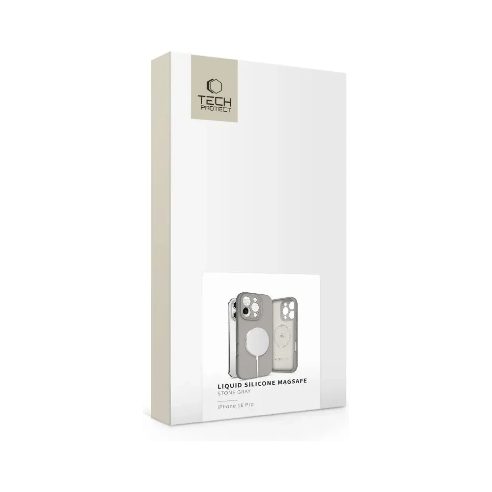 Hurtownia GSM - Tech-Protect Silicon lichid MagSafe Apple iPhone 16 Pro Gri Stâncă - THP3724 - {ean13} - Hurt