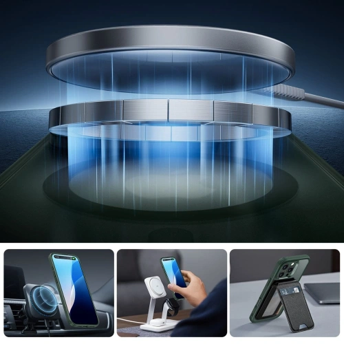 Etui + szkło  ESR Classic Pro Set Halolock MagSafe Apple iPhone 16 Pro Frosted Green