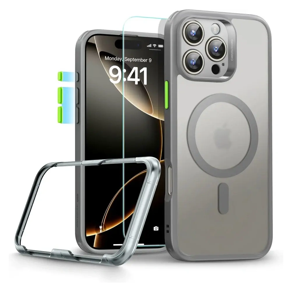 Hurtownia GSM - Etui + sklo ESR Classic Pro Set Halolock MagSafe Apple iPhone 16 Pro Max Frosted Grey - ESR881 - {ean13} - Hurt