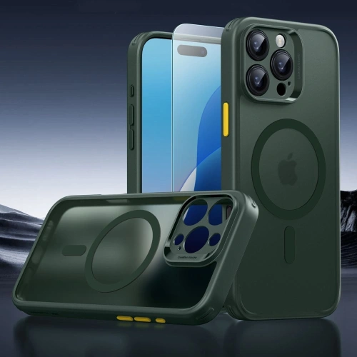 Etui + szkło  ESR Classic Pro Set Halolock MagSafe Apple iPhone 16 Pro Max Frosted Green