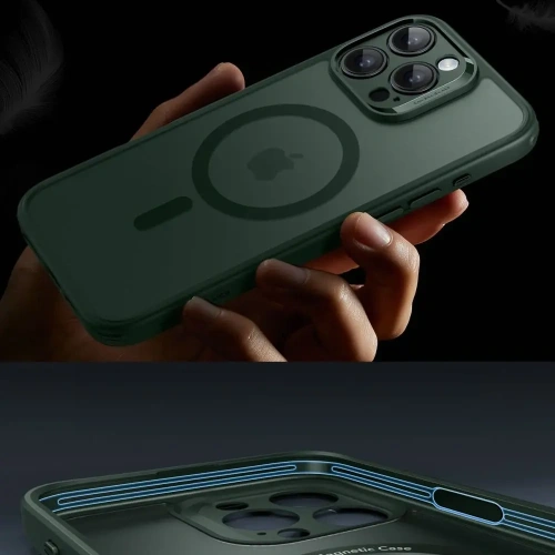 Etui + szkło  ESR Classic Pro Set Halolock MagSafe Apple iPhone 16 Pro Max Frosted Green