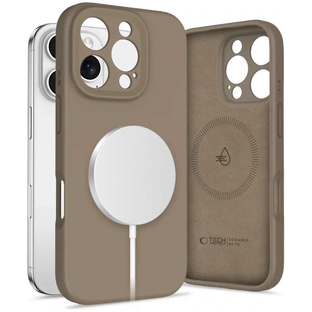 Hurtownia GSM - Tech-Protect Folyékony Szilikon MagSafe Apple iPhone 16 Pro Max Csokoládébarna - THP3727 - {ean13} - Hurt