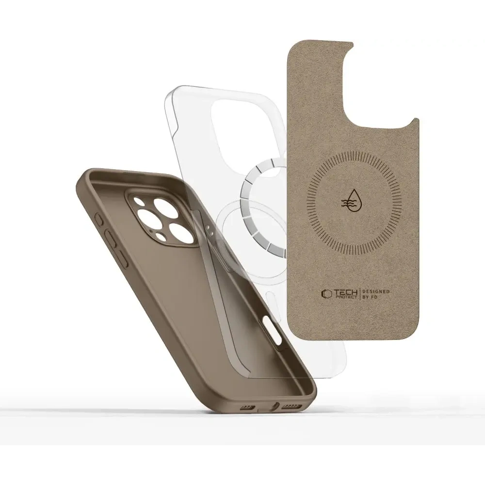 Hurtownia GSM - Tech-Protect Silicon lichid MagSafe Apple iPhone 16 Pro Max Maro Ciocolată - THP3727 - {ean13} - Hurt