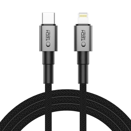 Kabel Tech-Protect Ultraboost DNA USB-C / Lightning Cable PD27W/3A 200cm Iron Grey
