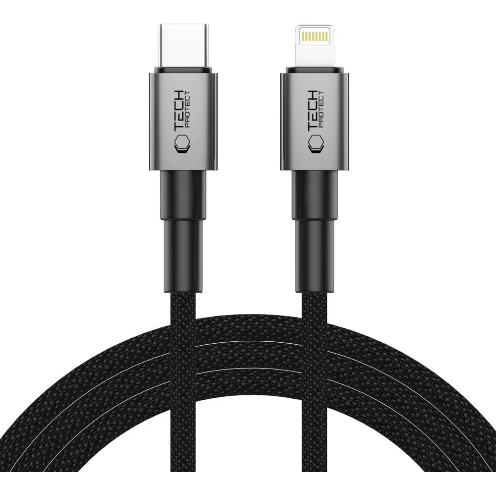 Hurtownia GSM - Tech-Protect Cablu Ultraboost DNA USB-C / Lightning PD27W/3A 200cm Gri Cărbune - THP3730 - {ean13} - Hurt