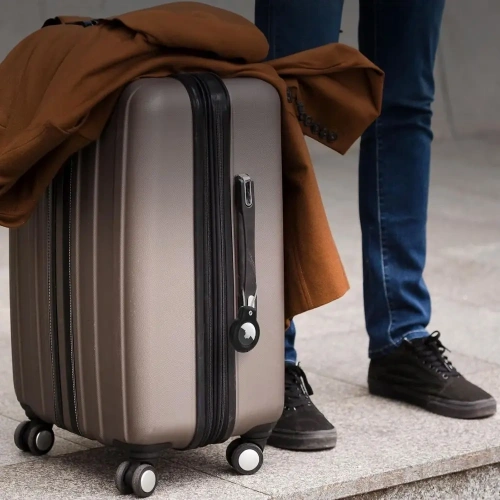 Etui Tech-Protect Rough Vein Apple Airtag Black [2 PACK]