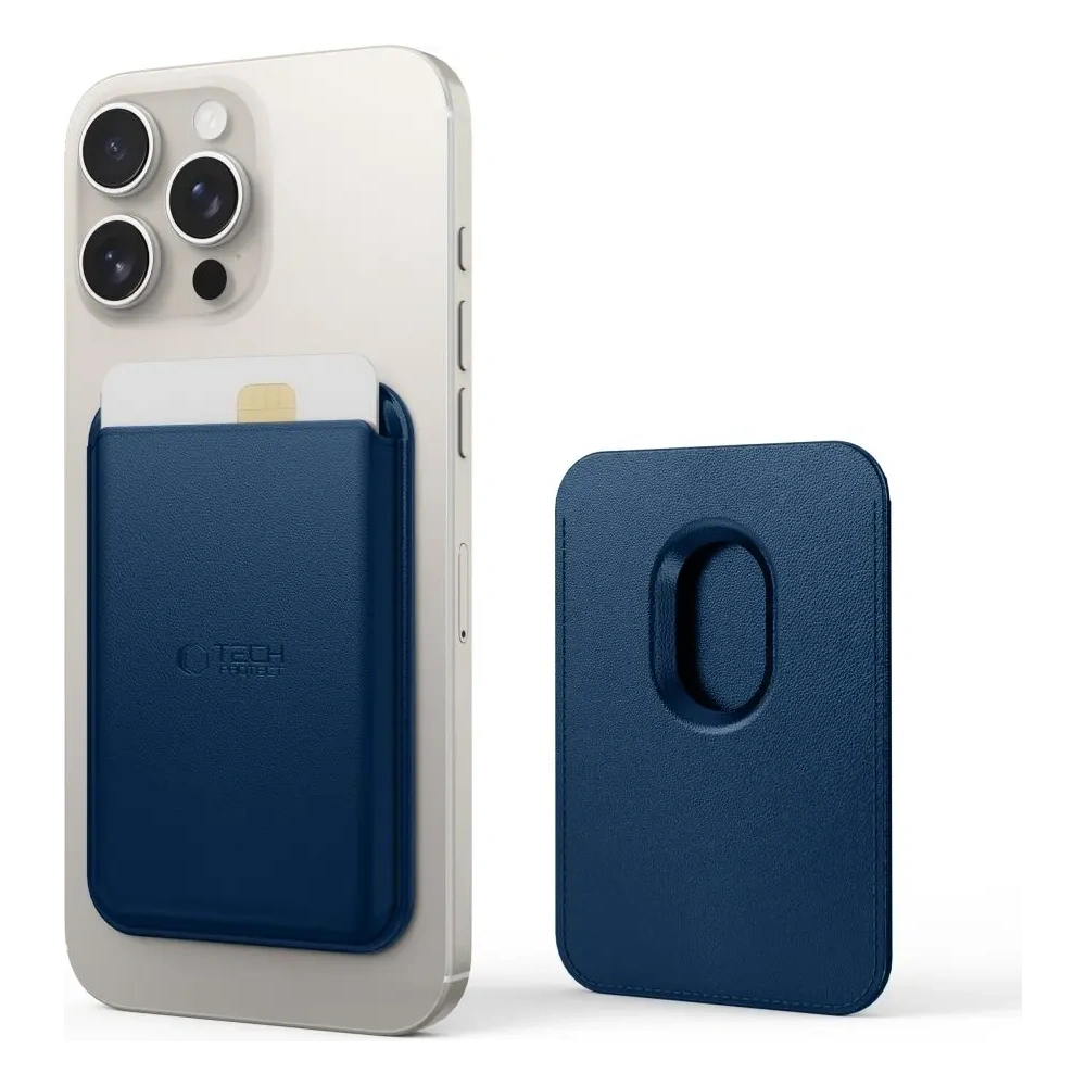Hurtownia GSM - Tech-Protect MagWallet MagSafe Universal Magnetic Kártya Tartó Tengerészkék - THP3735 - {ean13} - Hurt
