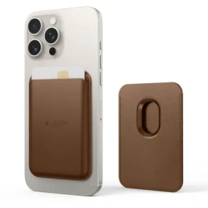 Wholesale Tech-Protect MagWallet MagSafe Universal Magnetic Card Holder Brown - THP3736 - {ean13} - Hurt