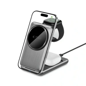 Wholesale Tech-Protect QI15W-A42 3in1 Magnetic MagSafe Wireless Charger Space Grey - THP3737 - {ean13} - Hurt