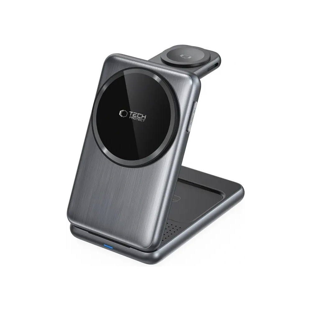 Hurtownia GSM - Tech-Protect QI15W-A42 3in1 Magnetic MagSafe Wireless Charger Space Grau - THP3737 - {ean13} - Hurt