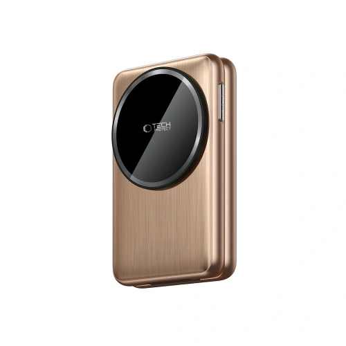 Ładowarka bezprzewodowa Tech-Protect QI15W-A42 3in1 Magnetic MagSafe Wireless Charger Desert Gold