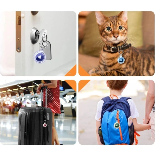 Etui Tech-Protect Icon Apple AirTag Clear [4 PACK]