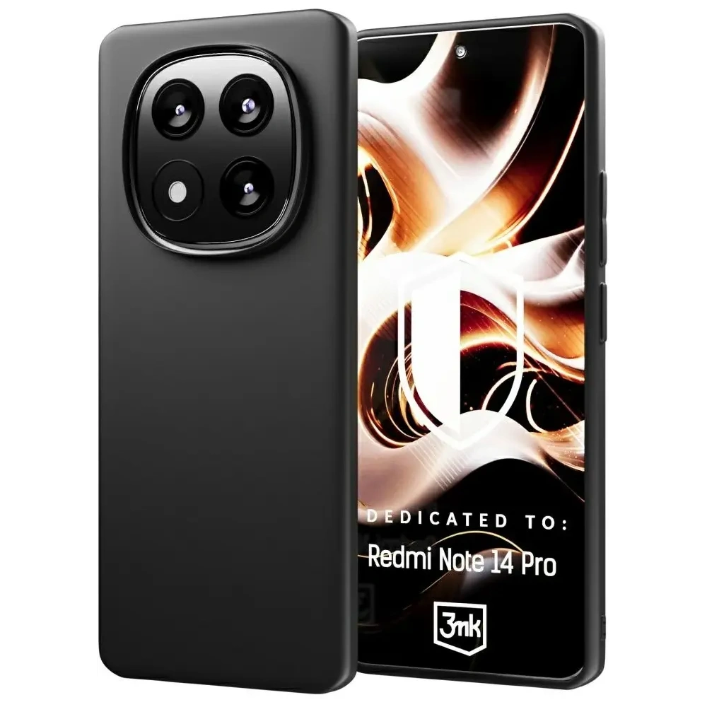 Wholesale 3MK Matt Case Xiaomi Redmi Note 14 Pro black - 3MK15883 - {ean13} - Hurt