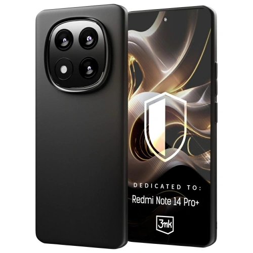 Etui 3MK Matt Case Xiaomi Redmi Note 14 Pro+ Plus czarny/black