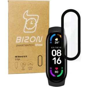 Hurtownia GSM - Bizon Glass Edge Xiaomi Mi Band 6 / 5 fekete - BIZ8049 - {ean13} - Hurt