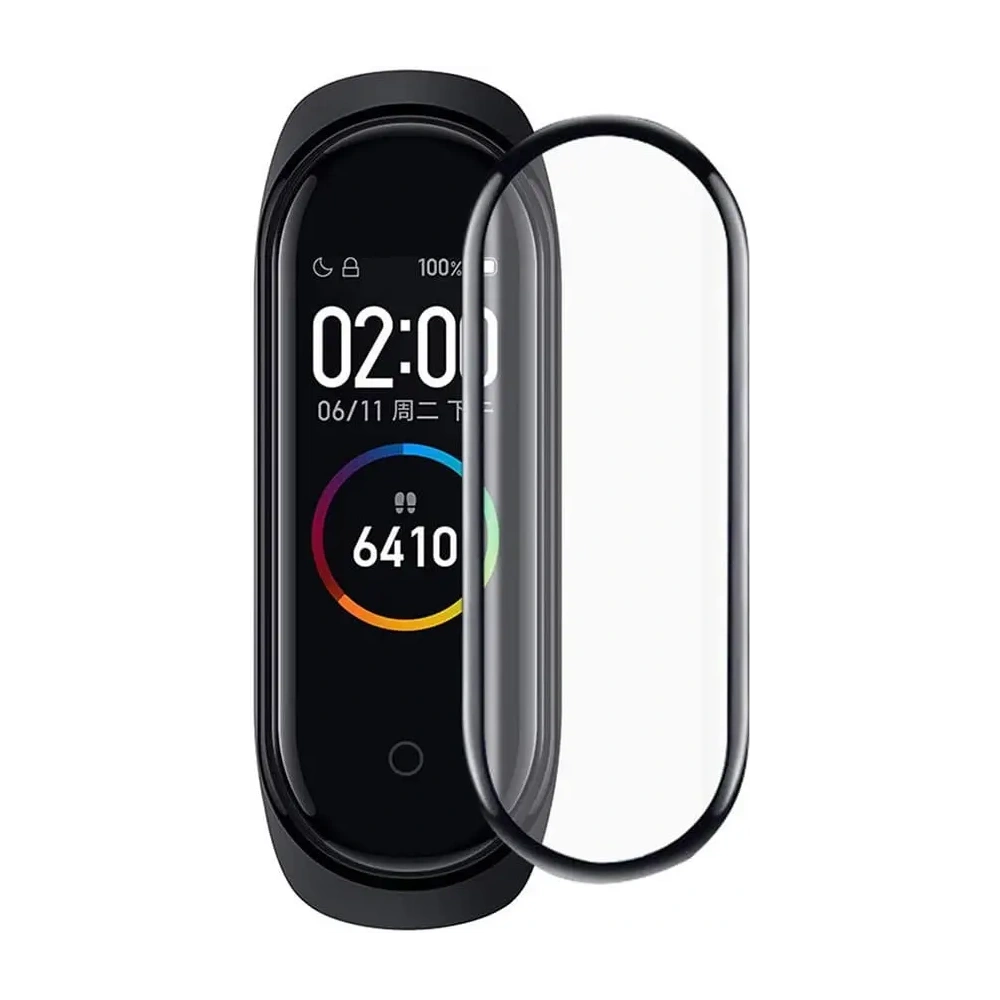 Hurtownia GSM - Bizon Glass Edge Xiaomi Mi Band 6 / 5 fekete - BIZ8049 - {ean13} - Hurt