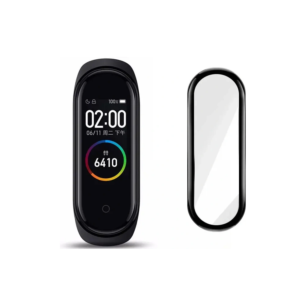 Hurtownia GSM - Bizon Glass Edge Xiaomi Mi Band 6 / 5 fekete - BIZ8049 - {ean13} - Hurt