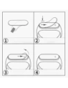 Hurtownia GSM - Bizon Glass Edge Xiaomi Mi Band 6 / 5 fekete - BIZ8049 - {ean13} - Hurt