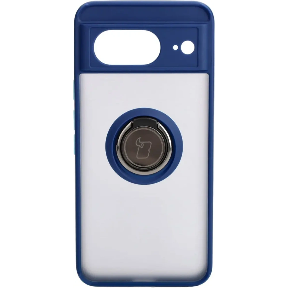 Hurtownia GSM - Bizon Case Hybrid Ring Google Pixel 8 fumurie cu un cadru albastru marin - BIZ8052 - {ean13} - Hurt