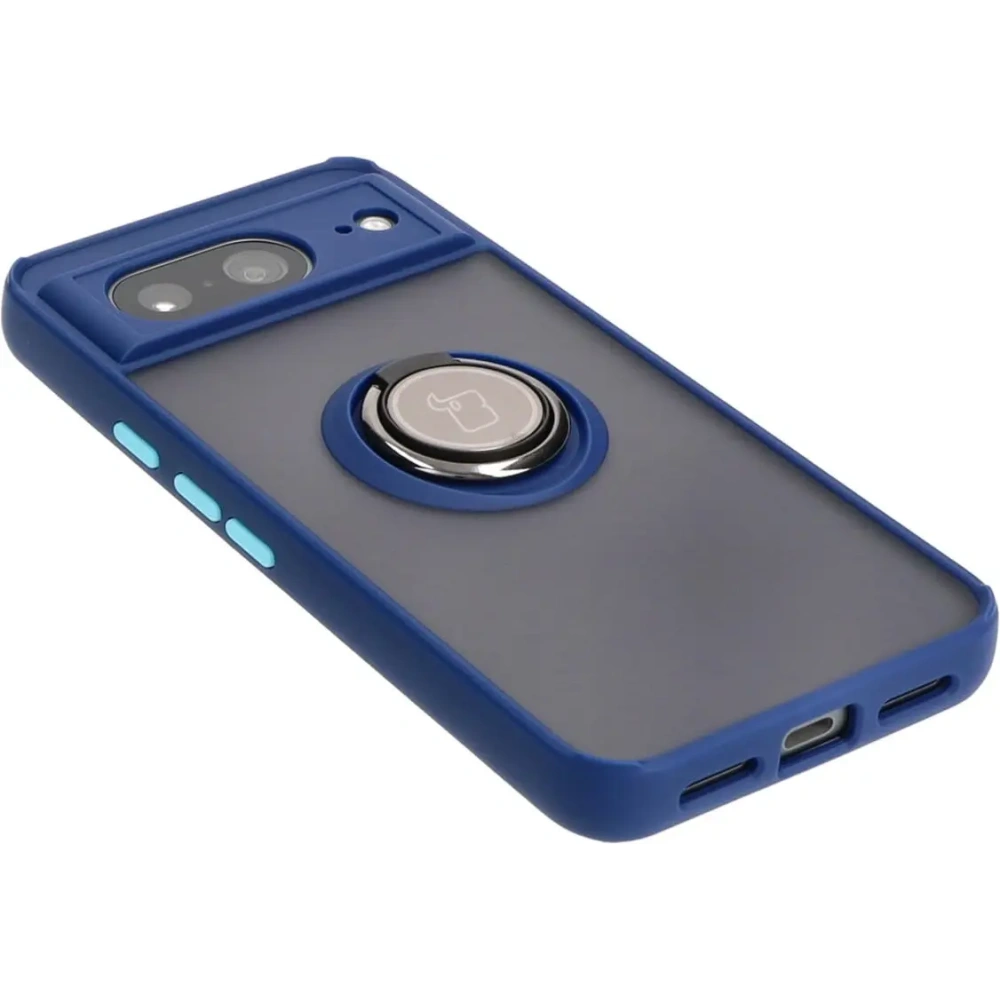 Hurtownia GSM - Bizon Case Hybrid Ring Google Pixel 8 füstös színű, sötétkék kerettel - BIZ8052 - {ean13} - Hurt