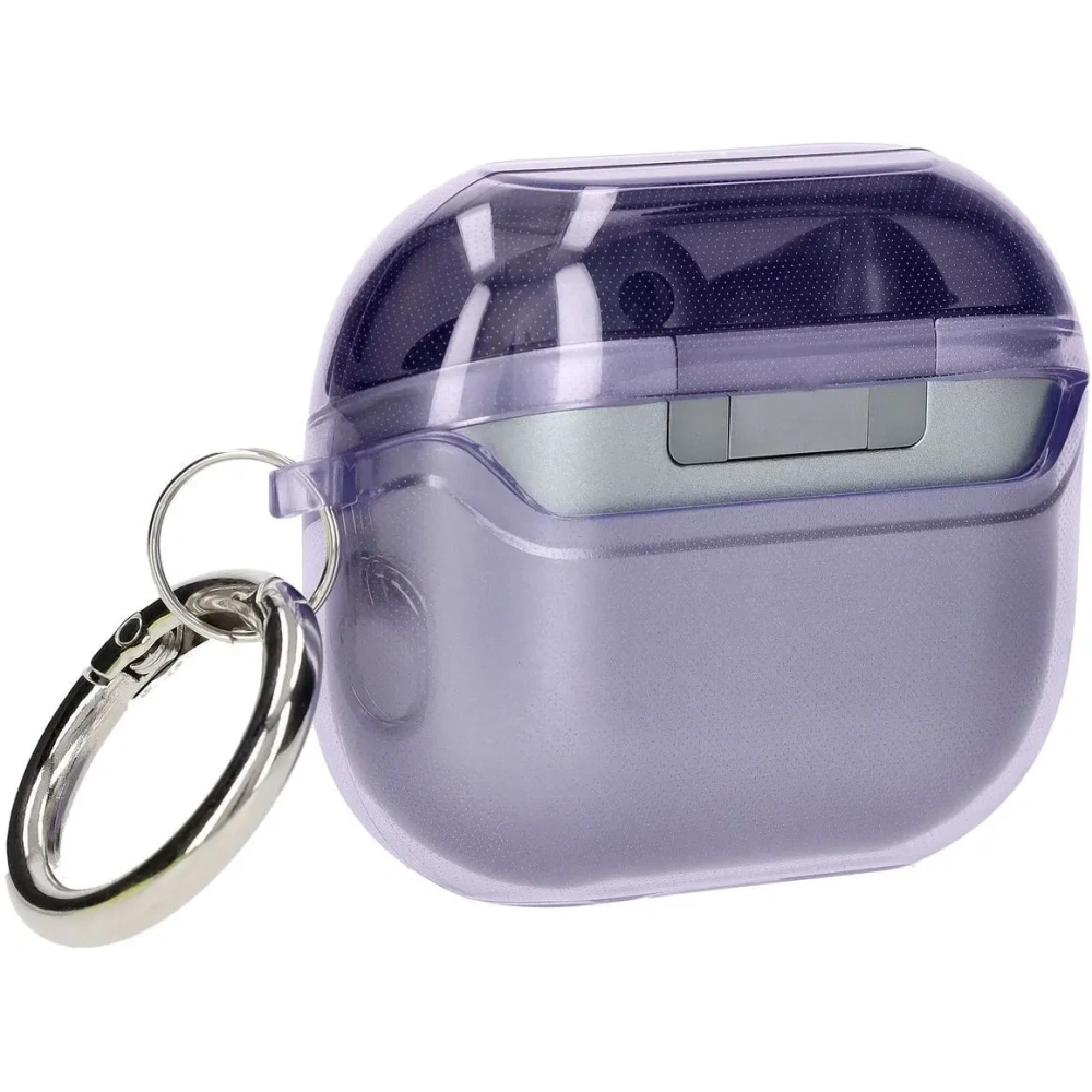 Hurtownia GSM - Elastické pouzdro s karabinou Bizon Case Headphone Clear pro Samsung Galaxy Buds 3/3 Pro průhledné-fialové - BIZ8065 - {ean13} - Hurt