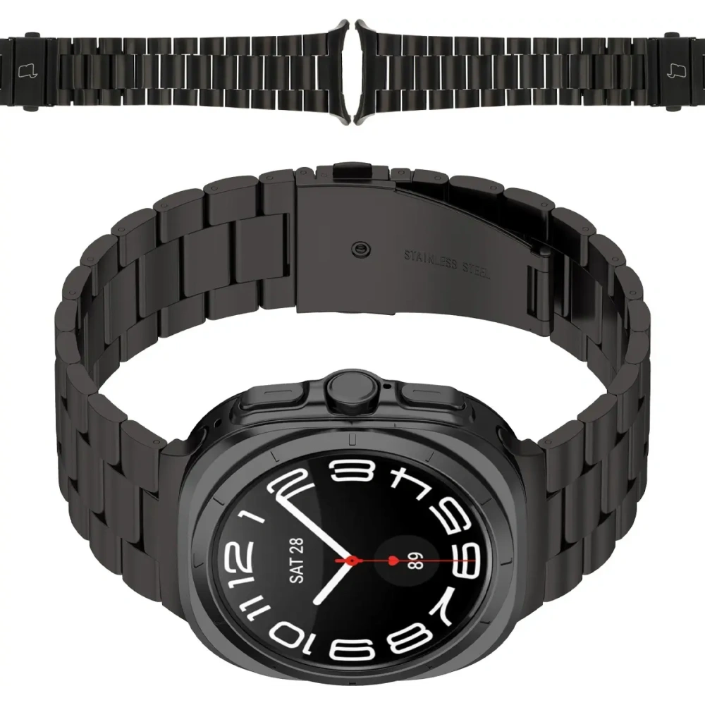 Hurtownia GSM - Bizon Strap Watch Aura Samsung Galaxy Watch Ultra 47 mm negru - BIZ8072 - {ean13} - Hurt
